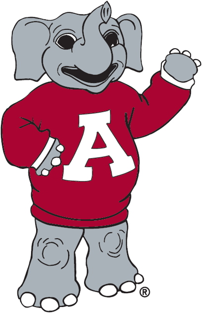 Alabama Crimson Tide 2000 Mascot Logo iron on paper